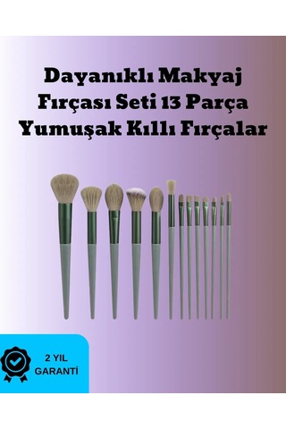 Toz Ve Krem Ürünler İçin Güçlü Tutucu Yumuşak Kıllı Makyaj Fırça Takımı 13 Parça 57378209