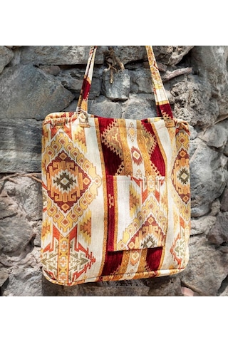 Bk Gift El Yapımı Otantik Türk Kilim Omuz Çantası -3, Günlük, Kitap, Tablet, Plaj Ve Seyahat Çantası Kobitmeyencom35838 Bk Gift