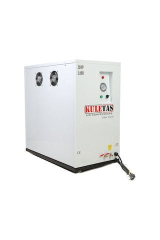 Kuletaş Kabinli Hava Kompresörü Yağsız Sessiz 60 L 2 Hp
