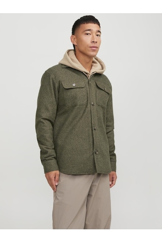 Jack & Jones Jcoblack Melange Darren Gömlek 12244891 Yeşil