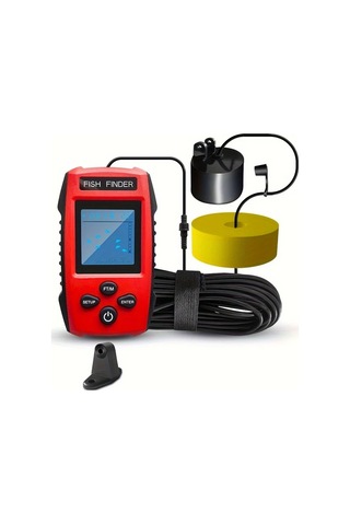 Willowhaven 1 Adet Akıllı Taşınabilir Sonar Balık Bulucu 45 Derece Derinlik Ölçer Alarmlı