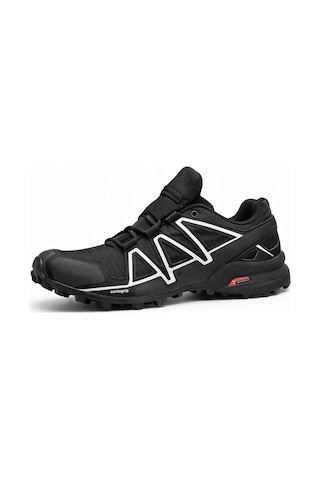 Erkek Outdoor Spor Ayakkabı Trail Running Trekking Kaymaz Tab... Siyah - Beyaz