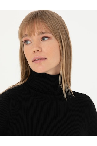 Pierre Cardin Kadın Siyah Triko Kazak 50276230-vr046 Siyah