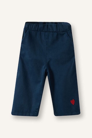 Defacto Wıde Leg Nakışlı Geniş Paça Gabardin Pantolon Kız Bebek H4729a526smnv147 Lacivert-nv147