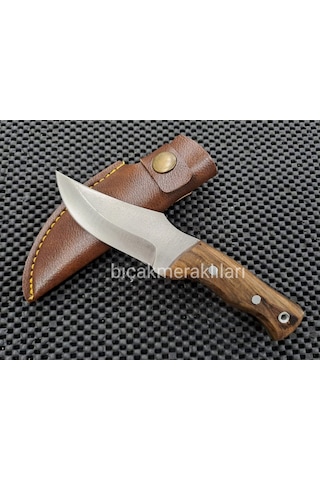 Küçük Av Kamp Bıçağı Toplam Uzunluk 17 CM Kahverengi