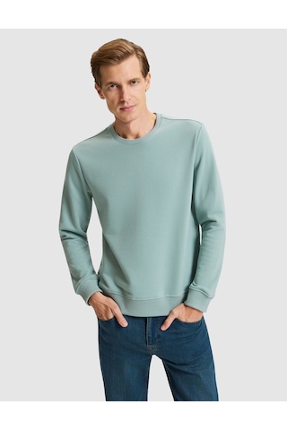 Pierre Cardin Yeşil Regular Fit Basic Sweatshirt 50334023 Vr016