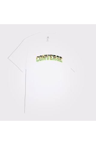 Converse Floral Erkek Beyaz T-shirt