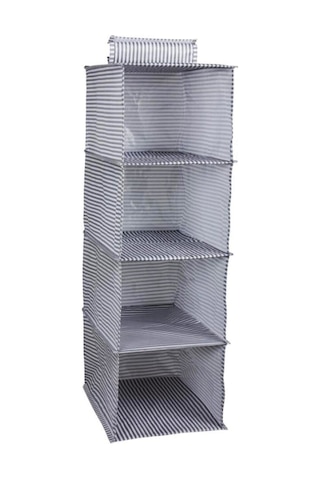 4 Gözlü Dolap Organizer Zebra Model Çok Renkli