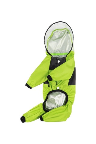 Köpekler İçin Mevsim Evrensel Yağmurluk Dört Ayaklı Giysiler Şeffaf Pu Su Geçirmez Giysiler, Boyut: M Elma Yeşili