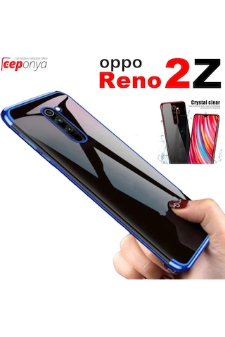 Oppo Reno 2Z Köseleri Renkli Seffaf Kamera Korumali Silikon Kilif 424793237