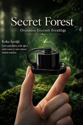 Araç İçi Aroma Difüzörü Tcf20 Secret Forest Yedek Koku Kartuşu Tcf01 Uyumludur