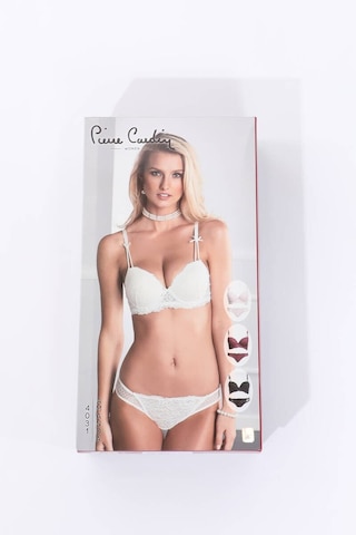 Pierre Cardin Kadın Balenli Destekli Push Up Sütyen Takımı Ekru