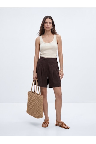 LTB Fitilli Yuvarlak Yaka Basic Krem Atlet