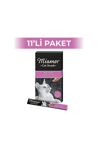 Miamor Cream Malt Kedi Ödül Maması 6 x 15 G 11 Adet