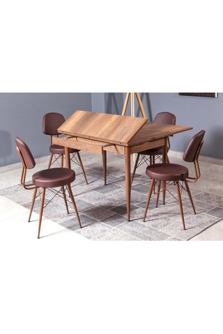 Kartal Dikdörtgen Masa, Ceviz, 100x65 Diğer