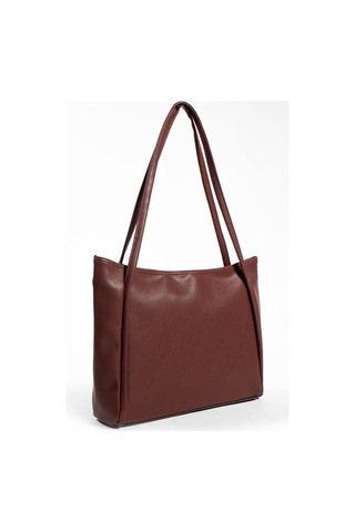 Nou Çift Saplı Salaş Model Vintage Shopper El Ve Omuz Çantası