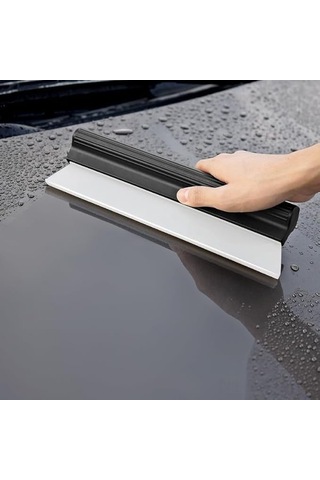 Youmex 26.5cm Küçük Silikon Silecek - Otomobil Camları, Duş, Ayna Temizliği İçin Hızlı Su Sileme Aleti
