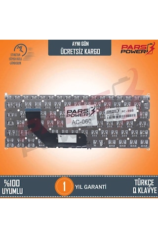 Acer Uyumlu Swift 3 Sf314-52-32Pc Klavye Siyah Tr Siyah