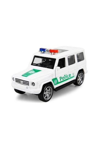 Işıklı Polis Jeep Model Arabalar 12 Cm