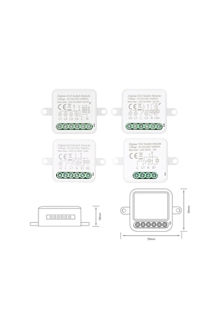 Dancemonkey 3ch Zigbee Mini Anahtar Röle - 2yönlu, Alexa/google Home Dostu Akıllı Anahtar