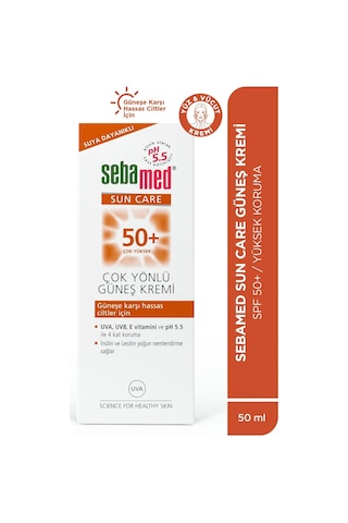 Sebamed Sun Care Üçlü Yüksek Koruma Güneş Kremi SPF50+ 2 x 50 ML + Çanta