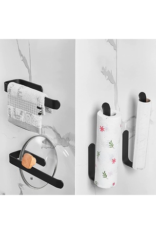 Havlu Askısı Delme Gerektirmeyen Havlu Askısı Banyo Duvar Askısı Aksesuarları Mutfak Havlu Askısı Kendinden Yapışkanlı Havlu Askısı Diğer