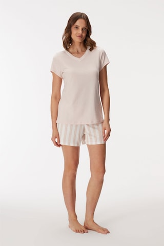 Man11407-1006 Anil Ev Giyim Man11407 11407 Kadın T-shirt Ve Şort Takım Pembe