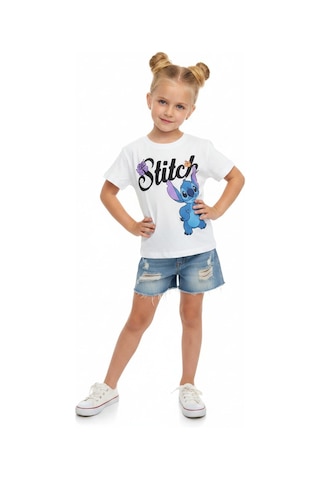 Sea Bubbles Stitch Çocuk Tişört St10412 BEYAZ