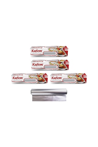 Kafem Aluminyum Folyo 30 CM x 100 M 10mic 4 Paket