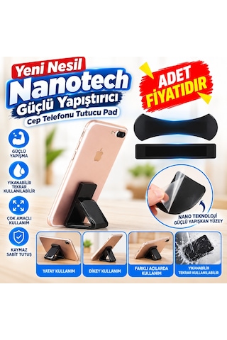 Yeni Nesil Nanotech Güçlü Yapıştırıcı Cep Telefonu Tutucu Pad Adet