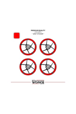 Taycan Style 17 İnç Motosiklet Jant Sticker Seti Naked & Racing Uyumlu