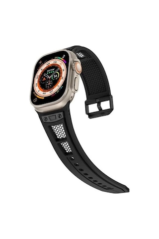 Apsuwa Apple Uyumlu Watch Ultra Kordon Kayış Silikon Soft Hava Boşluklu