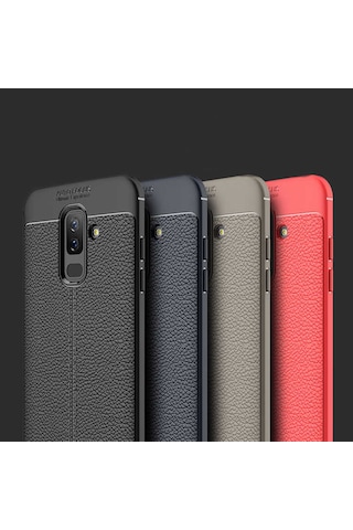 Samsung Galaxy Uyumlu A6 Plus 2018 Kilif Deri Tarzi Niss Silikon Case 389467489