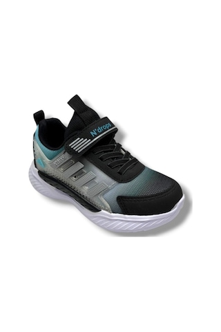 Ndrops 023-26 Anorak Anatomik Çocuk Sneaker Siyah Buz Turkuaz 31-35 Siyah