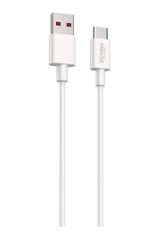 Schitec 6a 120w Usb-a To Type-c Hızlı Şarj Ve Data Kablosu 1m Beyaz Sk002 100cm