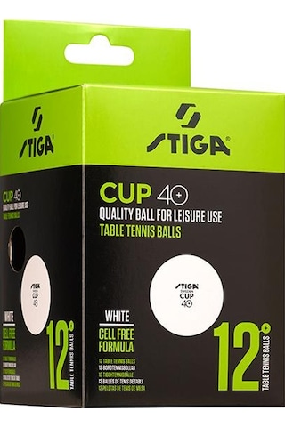 Stiga Table Tenis Ball Cup Pinpon Topu Beyaz 12li 1110-2510-12