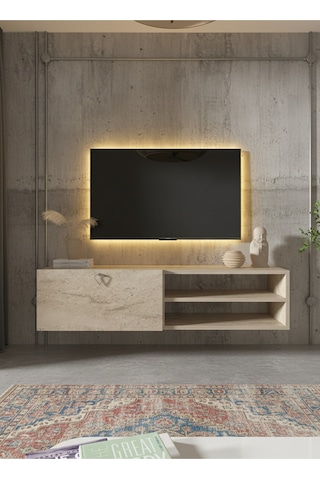 Resital Tv Ünitesi S1244-8 Traverten Traverten