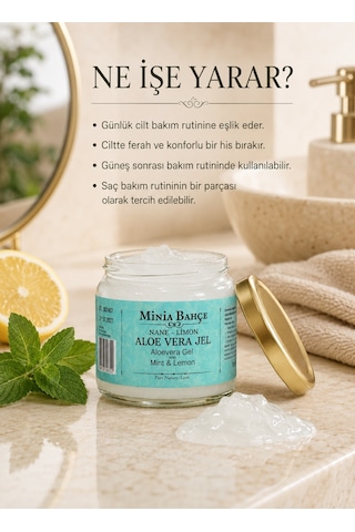 Minia Bahçe Nane ve Limonlu Aloe Vera Jel 75 G