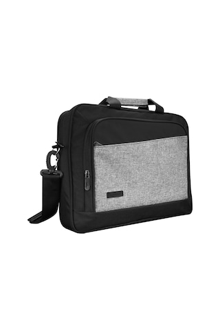 Addison 300803 15.6 Siyah/gri Bold Bilgisayar Netbook Çantası Addison Gri-Siyah