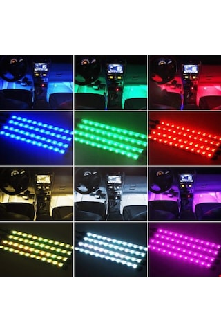 12 Ledli Oto Içi Ayak Altı Led Işık (487190767)