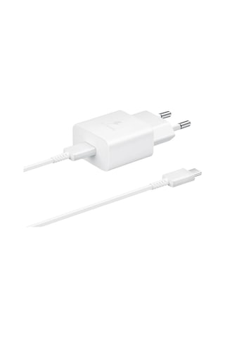 Samsung Uyumlu Ep-t1510x 15w Hızlı Şarj Adaptörü Type-c Kablo Seti Beyaz