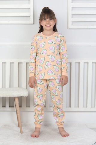 Cute Avocado Desenli Kız Çocuk Pijama Takımı SOMON
