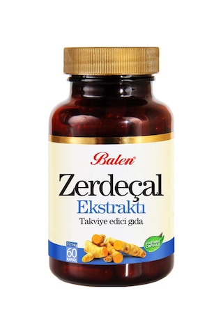 Balen Zerdeçal Ekstraktı 325 Mg 60 Kapsül 3 Adet