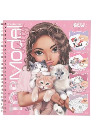 Top Model Kitty Boyama Kitabı Çok Renkli