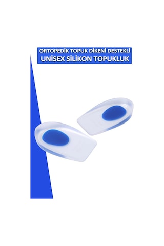 Ortopedik Topuk Dikeni Tabanlık Jel Yastıklı Silikon Topukluk