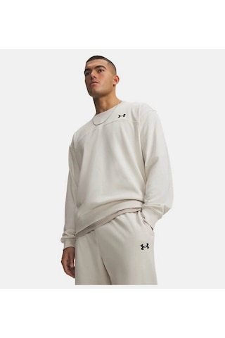 Under Armour Ua Rival Lightweight Crew Ekru Erkek Sweatshirt 6009347-110