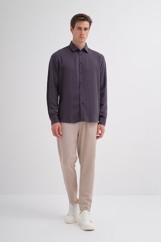 Cazador Erkek Tencel Regular Fit Gömlek Uzun Kol 20610 Antrasit