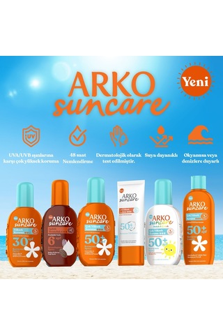 Arko Suncare Çok Yüksek Korumalı Yüz Güneş Kremi SPF50+ 50 ML