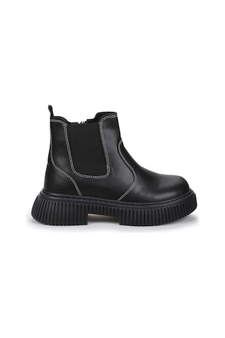 Kiko Kids Penka Fermuarlı Erkek Çocuk Günlük Bot Ayakkabı Siyah