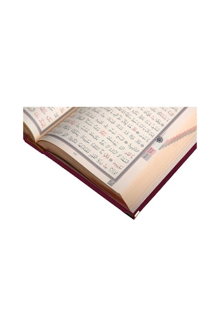 Orta Boy Kadife Kur'An-I Kerim (Mürdüm Mor. Nakışlı. Yaldızlı) N11.2620